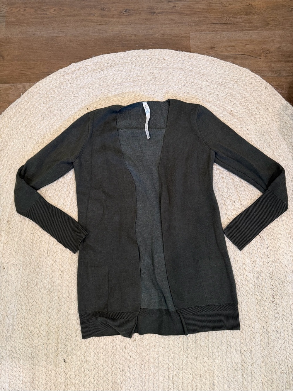 lululemon athletica Open-Front Dark Green Cardigan